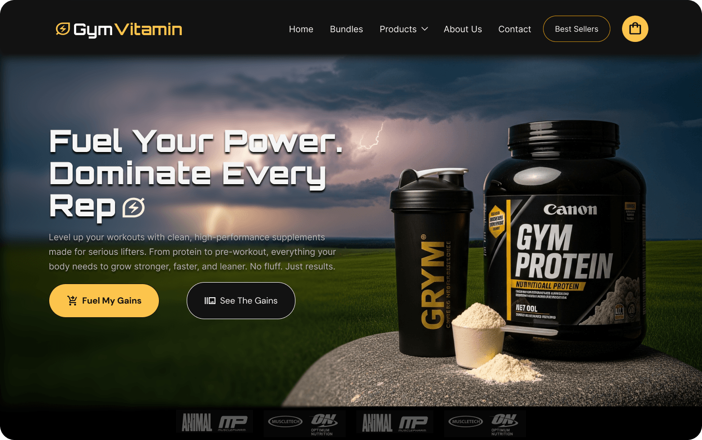 Gym Product Website
