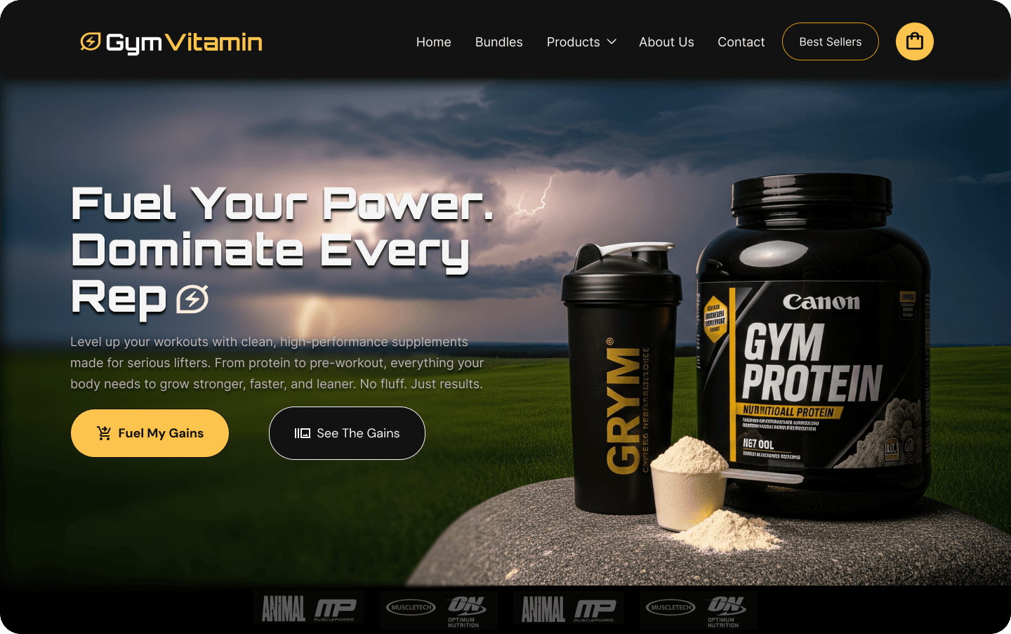 Gym Product Website
